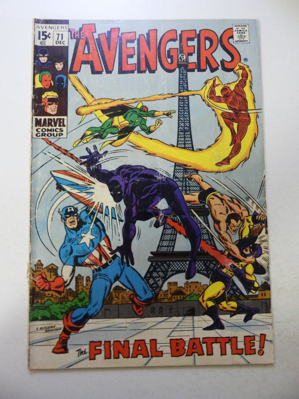 The Avengers #71 (1969) GD/VG Condition