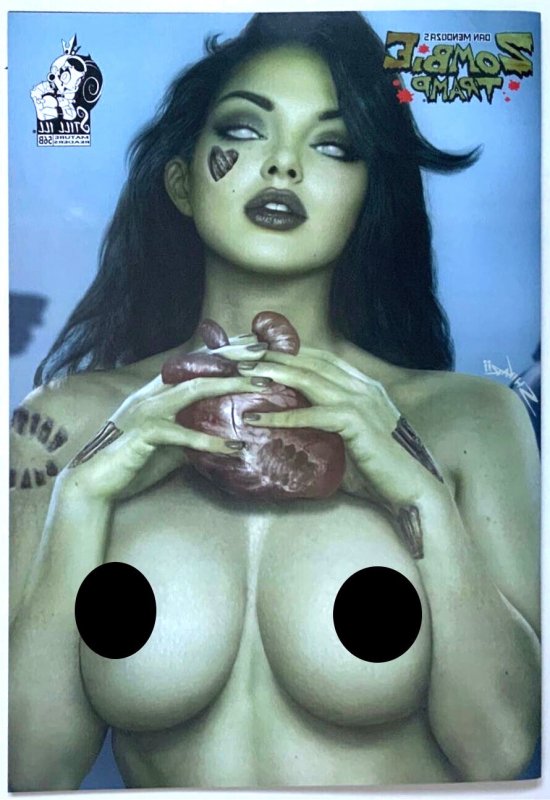 Zombie Tramp #56 C2E2 Exclusive Shikarii Topless RAW/FOIL SET NM.