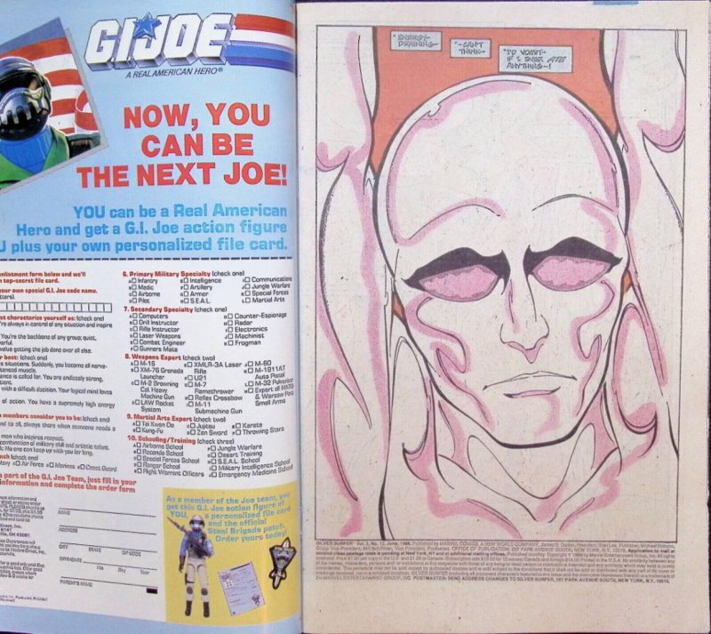 SILVER SURFER Comic Issue 12 — Frankie Ray Nova — 32 Pages — 1988 Marvel Comics