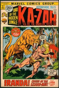 Astonishing Tales 9 VF 8.0 Ka-Zar Marvel 1971