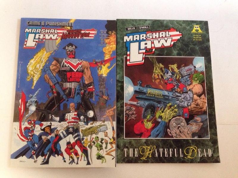 Marshal Law 2 Book VF/NM Lot Set Run Takes Manhattan The Hateful Dead