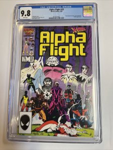 Alpha Flight (1986) # 33 (CGC 9.8 WP)  1st App Lady Deathstrike