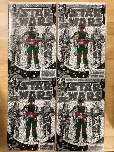 [4 pack] Star Wars: War of the Bounty Hunters #1 Shattered Comics Cover B (2021)