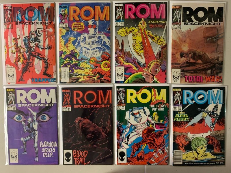 ROM Spaceknight lot #41-72 + 2 annuals 34 diff avg 6.0 (1983-85)