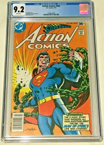 ACTION COMICS#485 CGC 9.2 1978 CLASSIC COVER DC BRONZE AGE COMICS