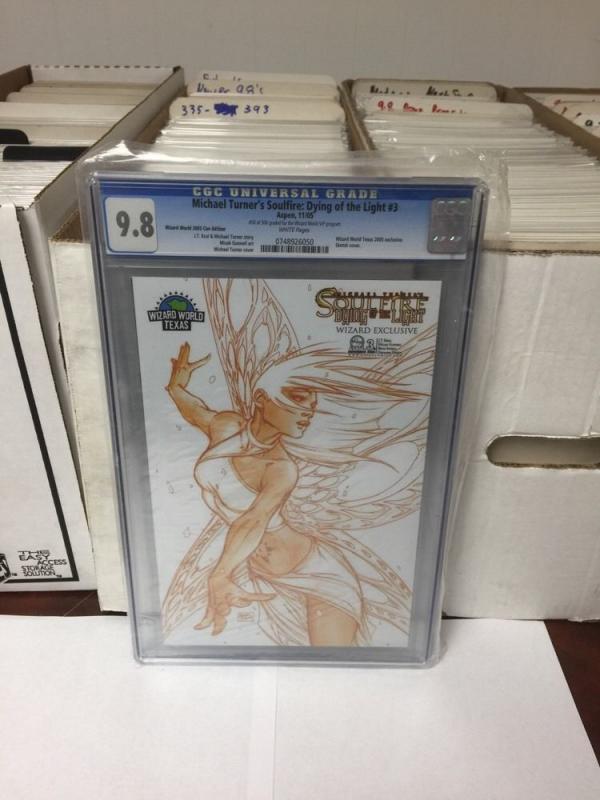 Michael Turners Soulfire: Dying Of The Light 3 Con Exclusive Cgc 9.8 Variant