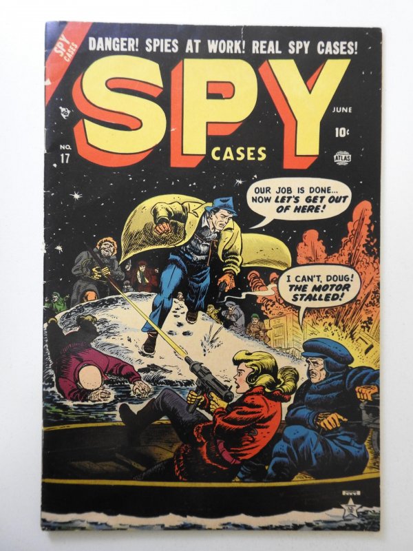 Spy Cases #17 (1953) VG- Condition! 1 1/2 in cumulative spine split