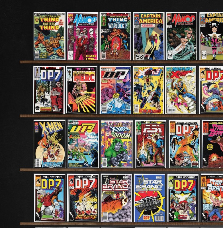 Huge Lot 150+ Comics with X-Men, D.P.7, X-Force, Star Brand, Psi Force & More!