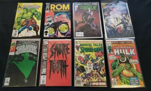 MISC MARVEL 8PC (FN/FN+) NEWSSTAND,SHE-HULK, EARTH X, SPIDER-MAN& HULK 1977-2009