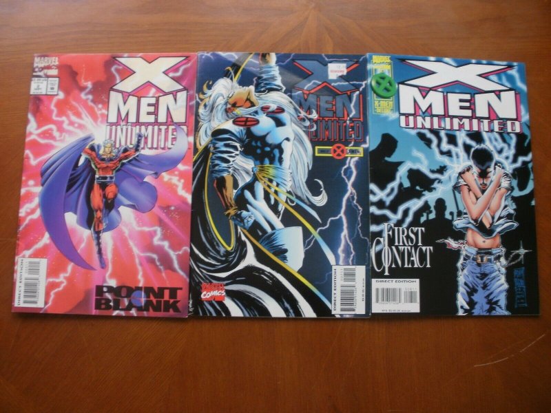 3 Near-Mint Marvel Comic: X-MEN UNLIMITED #2 7 8 Point Blank Storm First Contact