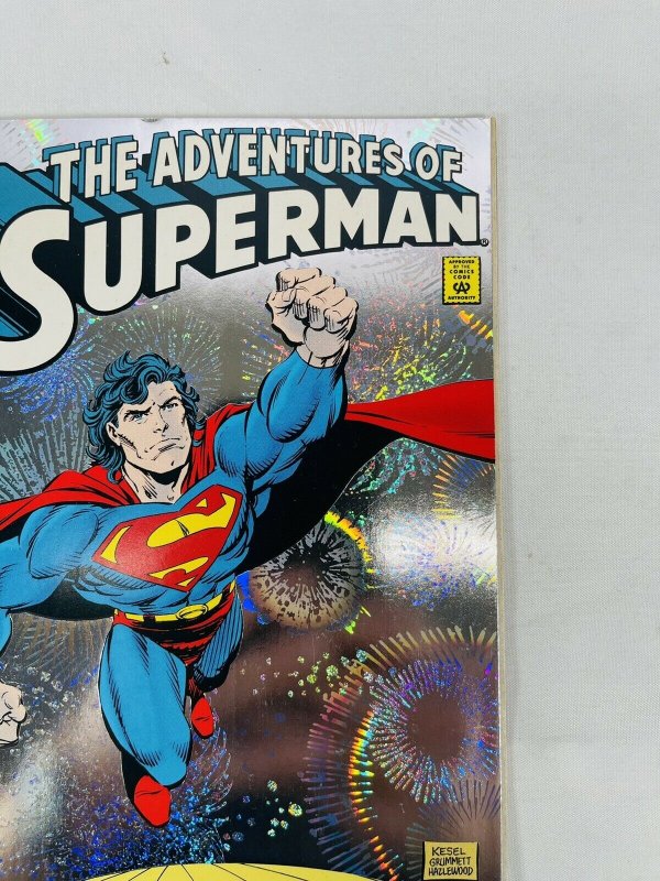 Adventures of Superman #505 Oct 1993 DC Comics Key Issue Comic Book Foil Cover