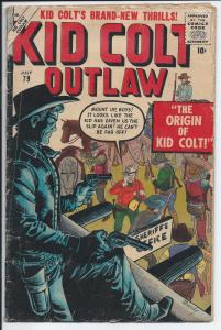 Kid Colt Outlaw #79 - Silver Age - (Good) July 1958