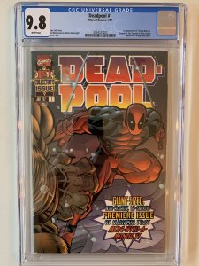 Deadpool 1 CGC 9.8 1st T-Ray & Blind Al - 1997