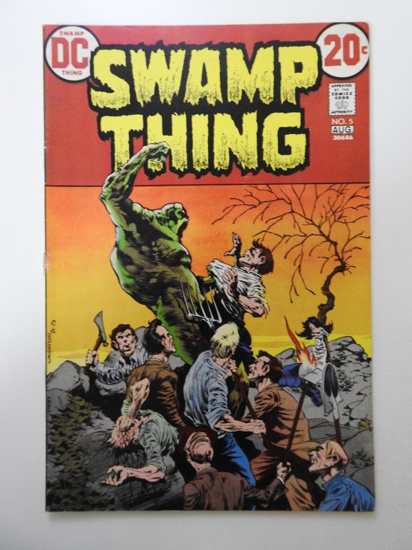 Swamp Thing #5  (1973) FN Condition! 1/2 in spine split