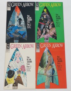 Green Arrow: The Black Arrow Saga #1-4 VF/NM complete story (#35-38) ; DC