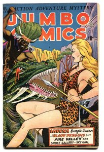 Jumbo Comics #77 1945- SHEENA-wild cover- Matt Baker fn-
