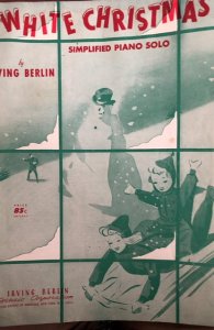 White Christmas by Irving Berlin sheet music