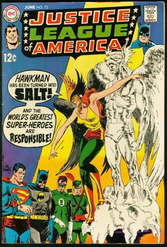 Justice League of America #72-1969-Batman/Superman VF | Comic Books ...