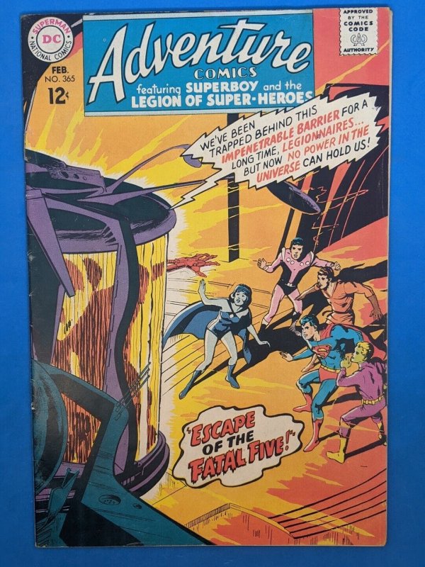 Adventure Comics #365 FN+ DC c7a12182021 