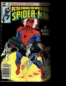 Lot Of 10 Comics The Spectacular Spiderman # 26 38 55 60 66 68 74 73 76 77   EK7