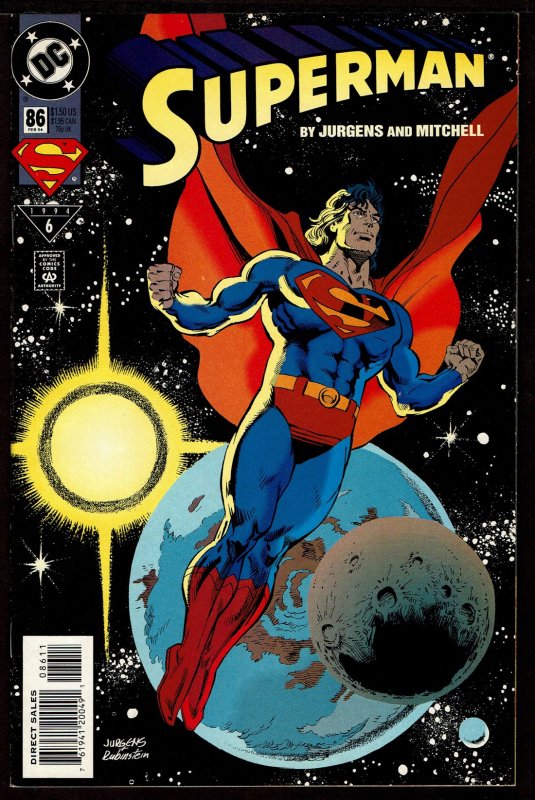 Superman #86 2nd Series (Feb 1994, DC)  8.0 VF