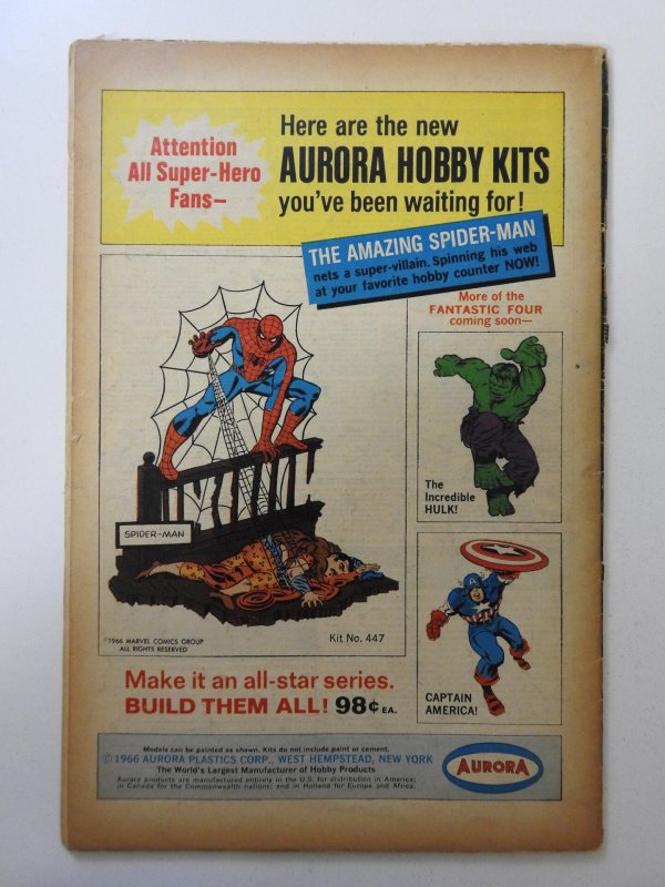 Fantastic Four #58 (1967) GD/VG Condition 1 in spine split