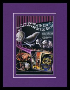 1995 Fleer Ultra Casper Ghost Cards Framed 11x14 ORIGINAL Vintage Advertisement