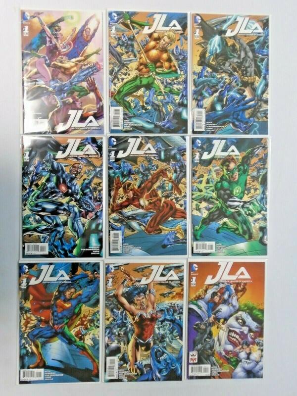 JLA lot #1 A to #1 I - 9 different books - 8.0 - 2015