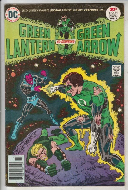 Green Lantern #91 (Apr-77) VF/NM High-Grade Green Lantern, Green Arrow, Black...