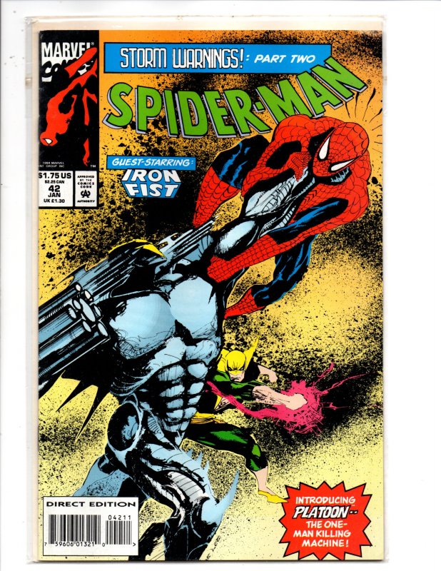 Marvel Comics Spider-Man #42 Jae Lee Cover and Art Iron Fist; Platoon