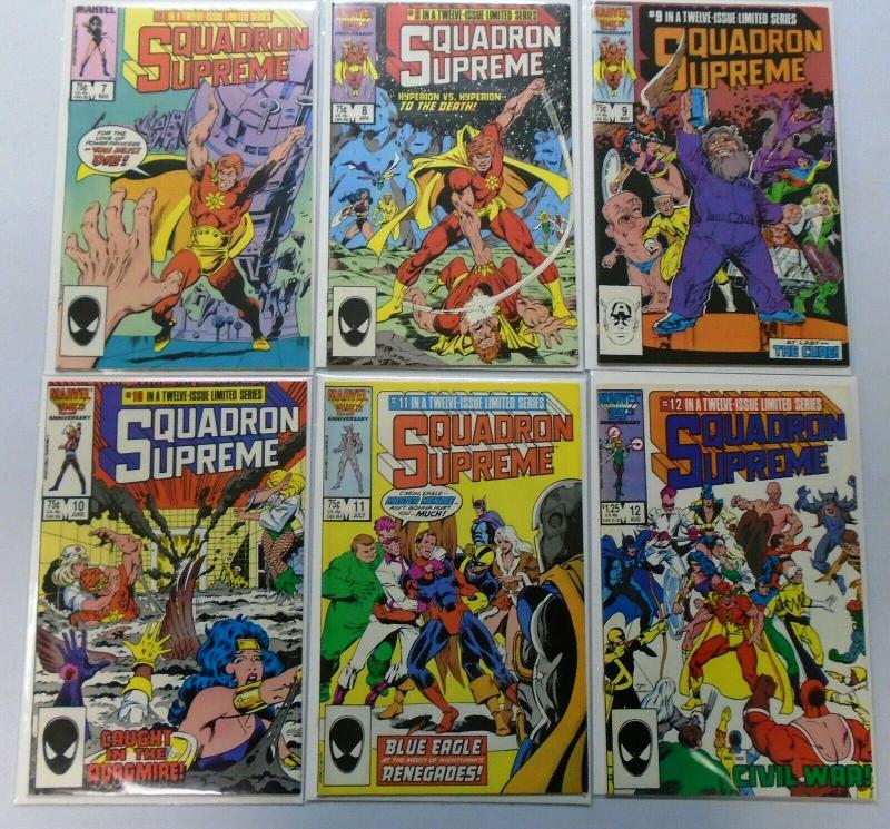 Squadron Supreme (1st Series) Set:#1-12 8.0 VF (1985)