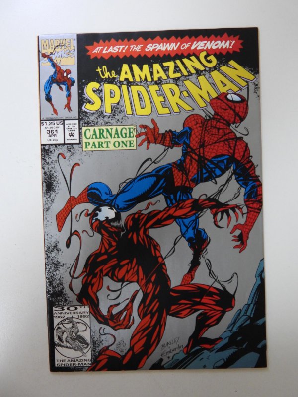 The Amazing Spider-Man #361 (1992) 1st full Carnage 2nd print FN condition