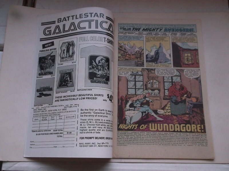 MARVEL: AVENGERS #186, 1ST MAGDA & CHTHON, SCARLET WITCH ORIGIN, 1979, VF (8.0)!