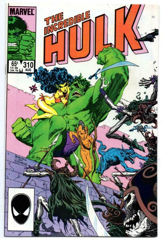 HULK #310, VF+, Incredible, Bruce Banner, Williamson, 1968 1985, Marvel