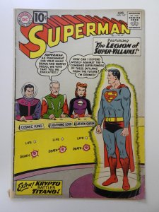 Superman #147  (1961) The Legion of Super-Villains! Solid VG Condition!