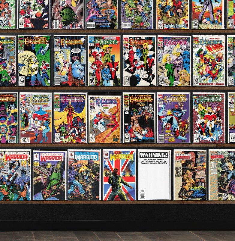 Huge Lot 140+ Comics with Excalibur, The Uncanny X-Men, Eternal Warrior & More!