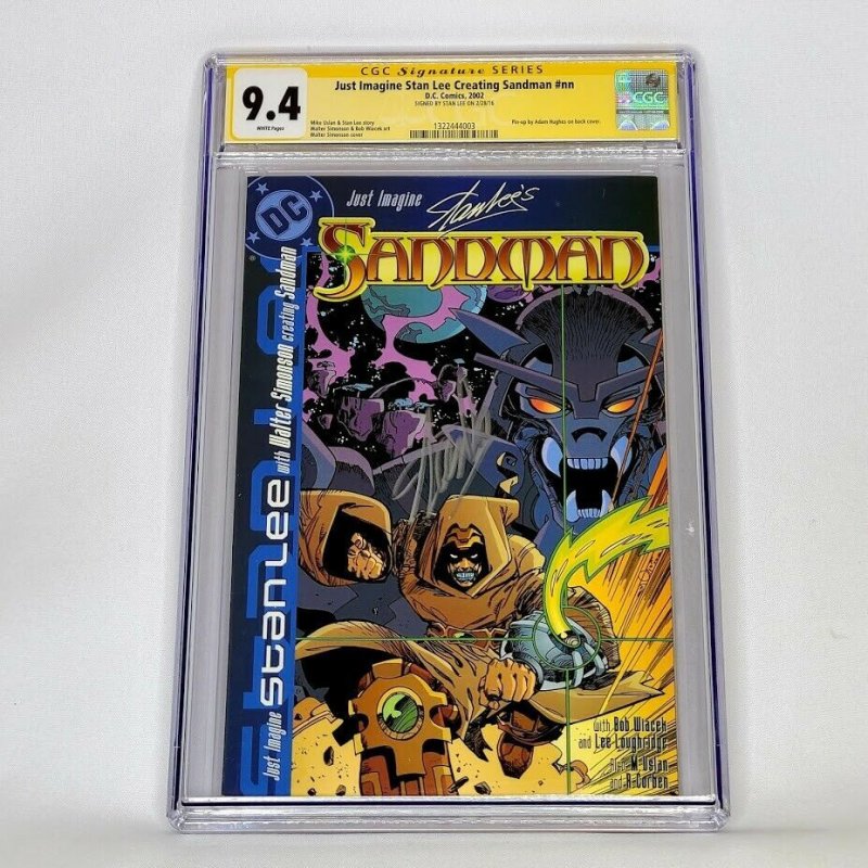 Just Imagine Stan Lee Creating Sandman #nn DC 2002 CGC 9.4 SS Signed by Stan Lee