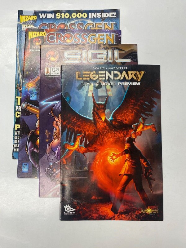 4 CROSSGEN comic books Special Edition Primer Sigil #1 Legendary 32 KM7