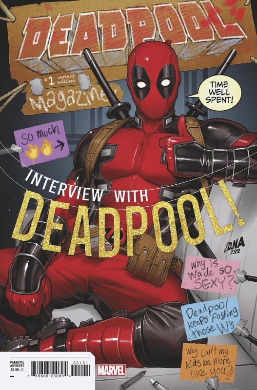 Deadpool #1 Nakayama Var (Nakayama Var) Marvel Prh Comic Book 2022