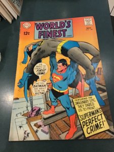 World's Finest Comics #180 (1968) Mid high grade Supes/Batman Adams cove...