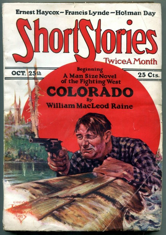 Short Stories Pulp October 25 1927- Colorado- Ernest Haycox VG