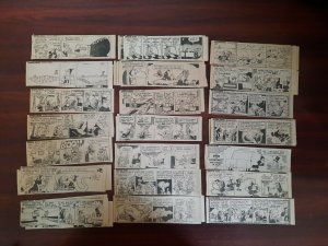 Lot of 50 Broom-Hilda Dailies by Russell Myers 1980 Size: 2.5 x 7 Vintage good 