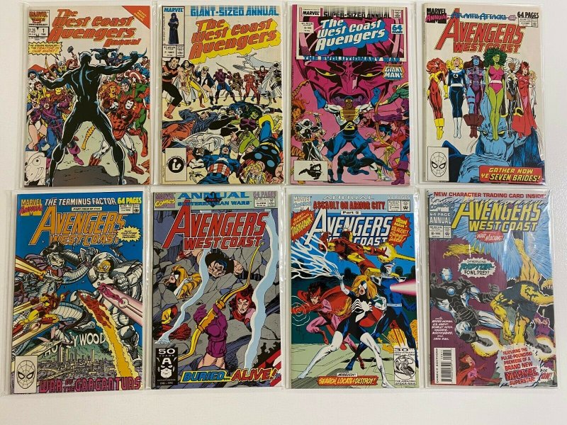 Avengers West Coast Set: Annual #1-8 8.0 VF (1986-1993)