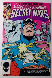 Secret Wars #7 (8.0, 1984) 1st full app of Spider-Woman, Julia Carpenter