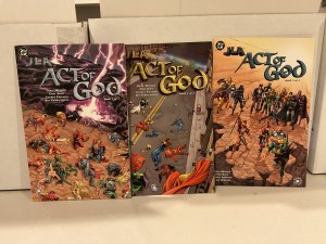 JLA: Act of God  Complete Mini-Series Set 1,2,3  Prestige Format