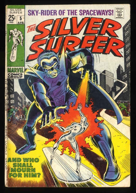 Silver Surfer #5 VG+ 4.5