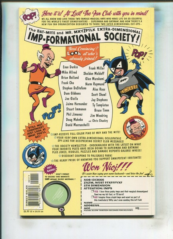 SUPERMAN & BATMAN: WORLDS FUNNIEST (9.2) SOFT COVER!! 2000