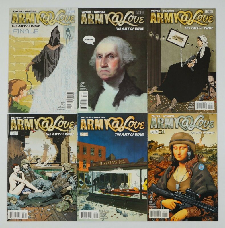 Army@Love #1-12 VF/NM complete series + art of war 1-6 rick veitch vertigo set