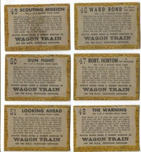 Wagon Train Western TV Series Trading Card Set 1958-Ward Bond-Robert Horton