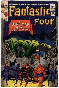 Fantastic Four #39 Dr Doom! Daredevil! Stan Lee & Jack Kirby Masterpiece !!!